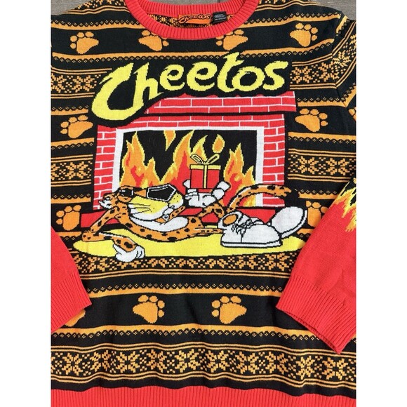 cheetos flamin hot Ugly Christmas Sweater Adult Size 3XL HTF Design LNC - Picture 2 of 6